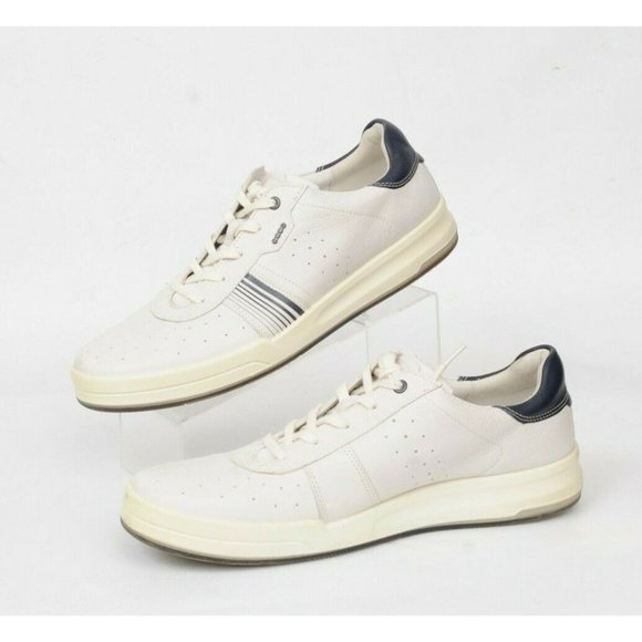 Ecco Beige Leather Perforated Toe Comfort Sneaker Shoe Mens 46 US 12-12.5 Casual - Picture 12 of 12